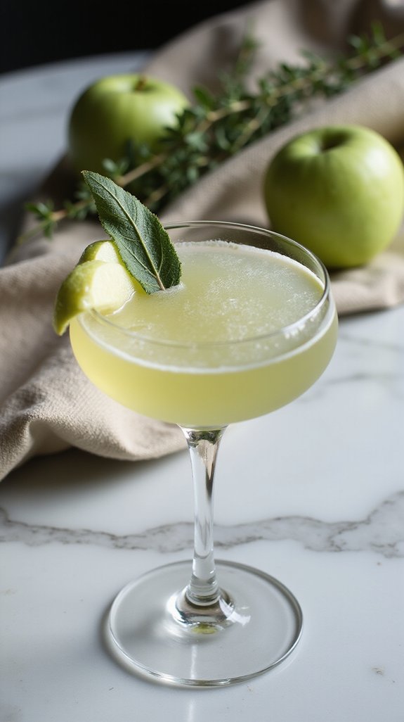 meticulously crafted herbal martini