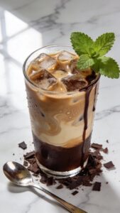 mint chocolate iced mocha