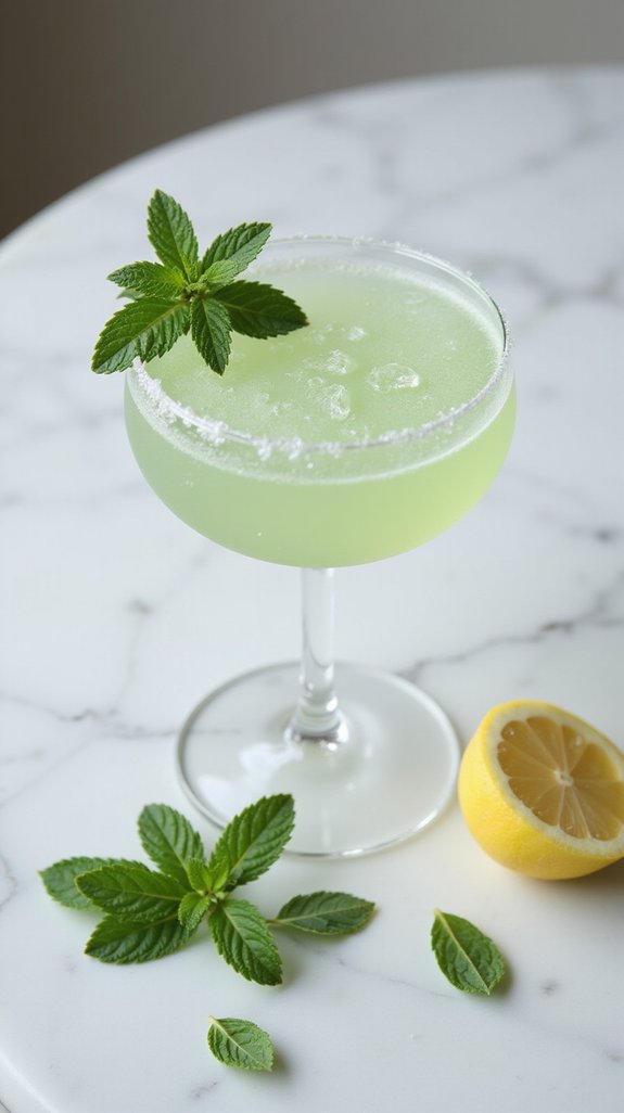 minty refreshing gin cocktail