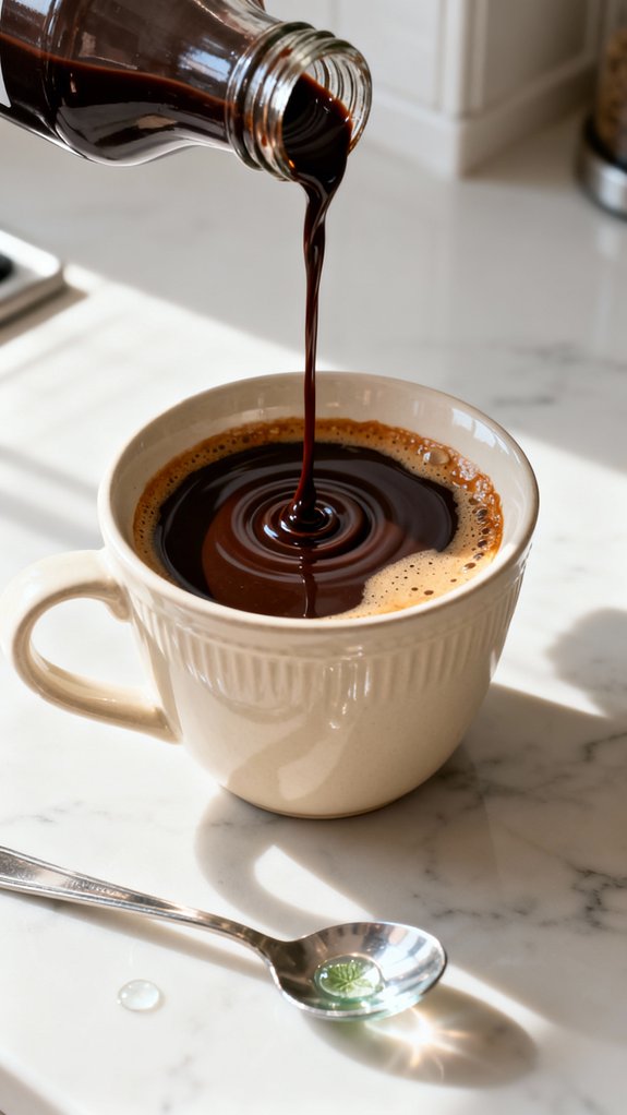 mix chocolate and peppermint