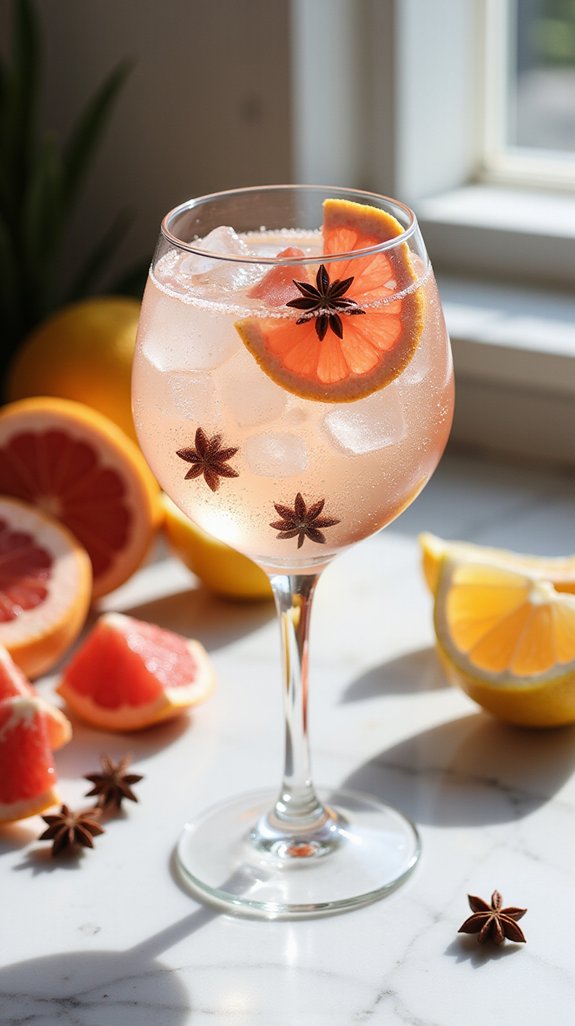 non alcoholic spiced citrus spritz
