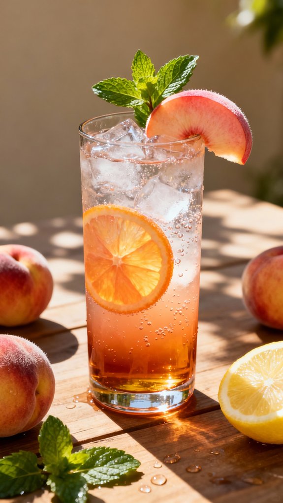 peachy citrus summer refreshment