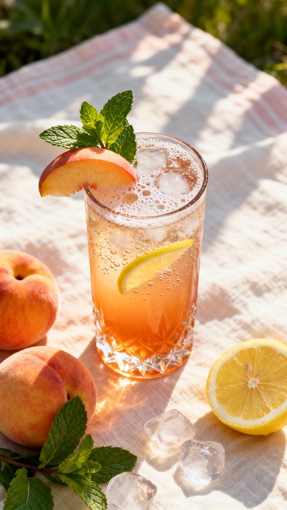 peachy herbal spring refreshment