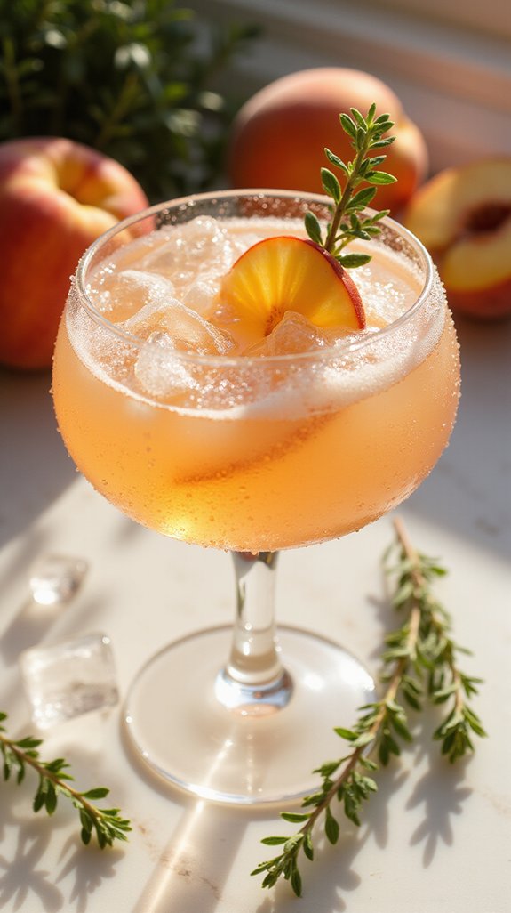 peachy herbal summer spritz