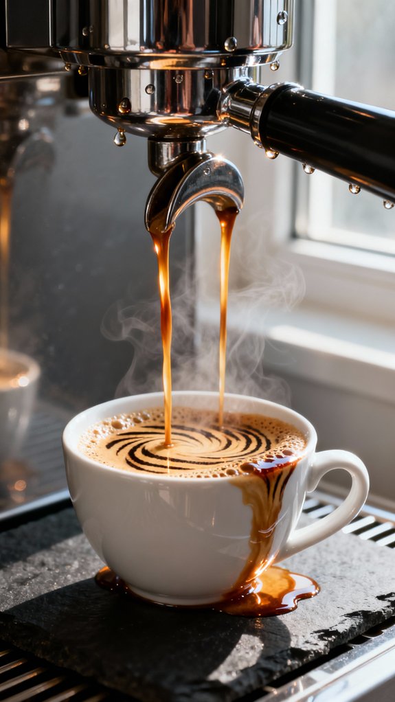 perfectly brewed espresso shots