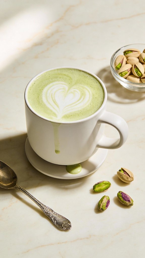 pistachio latte preparation guide