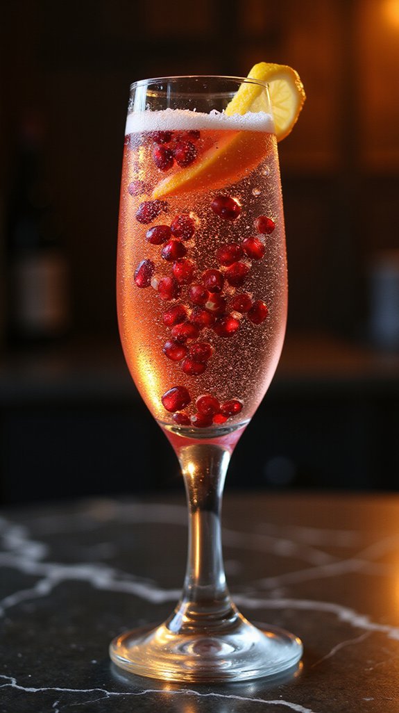 pomegranate infused sparkling elegance
