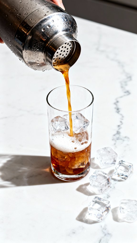pour over fresh ice