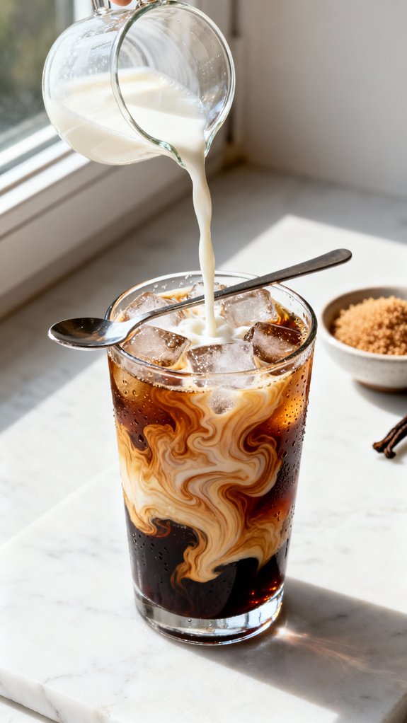 pour stir taste adjust