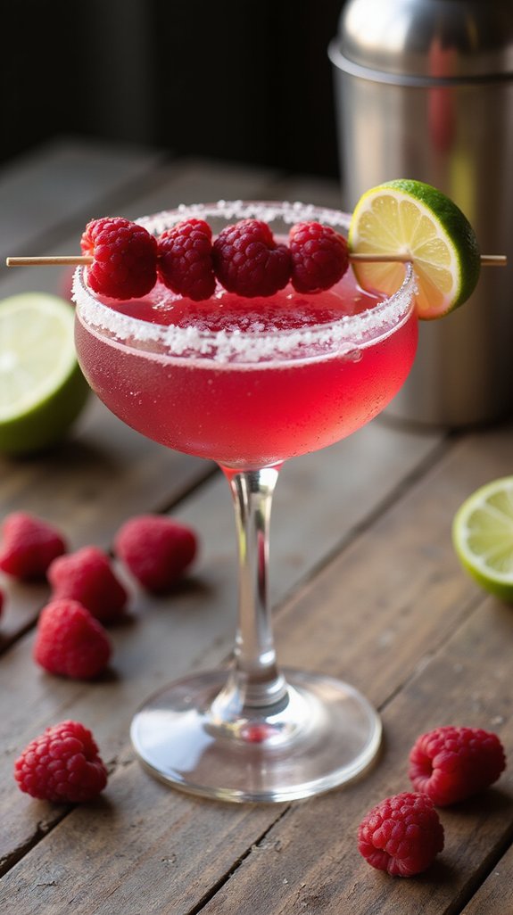 raspberry infused margarita delight