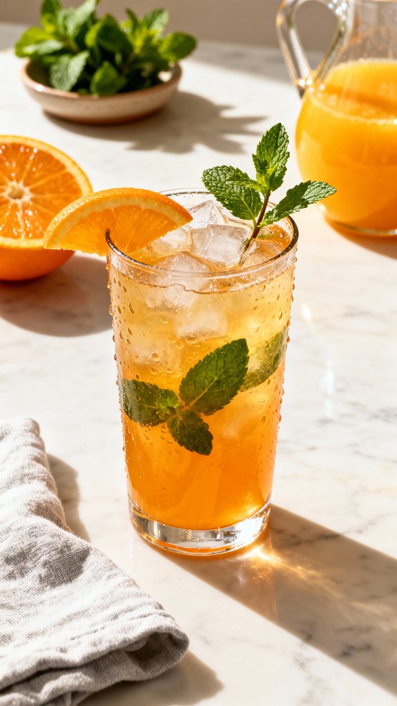 refreshing citrus mint mocktail