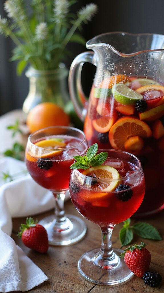 refreshing fruit infused party drink