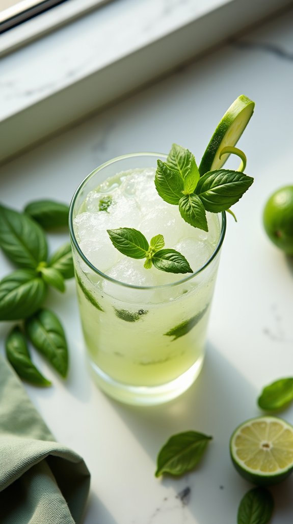 refreshing herbaceous cocktail delight