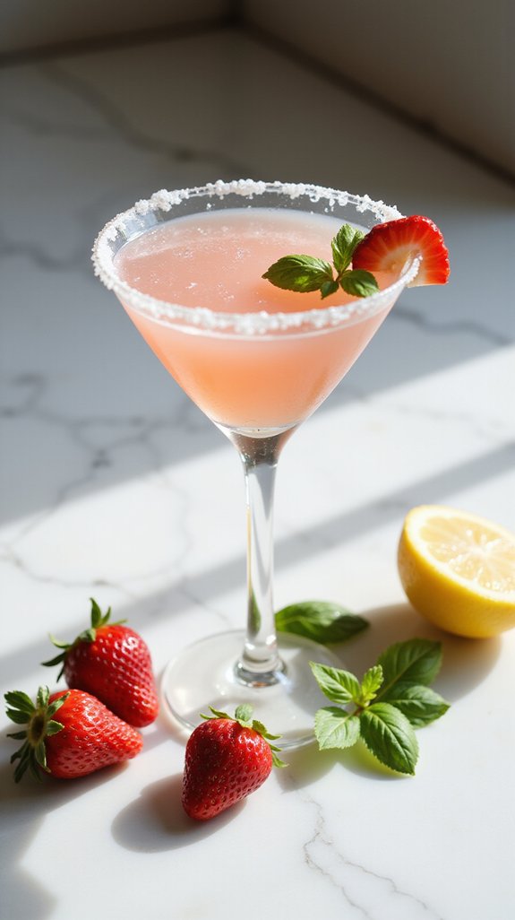 refreshing herbal citrus cocktail