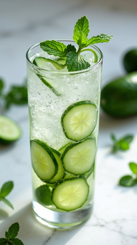 refreshing low calorie cocktail