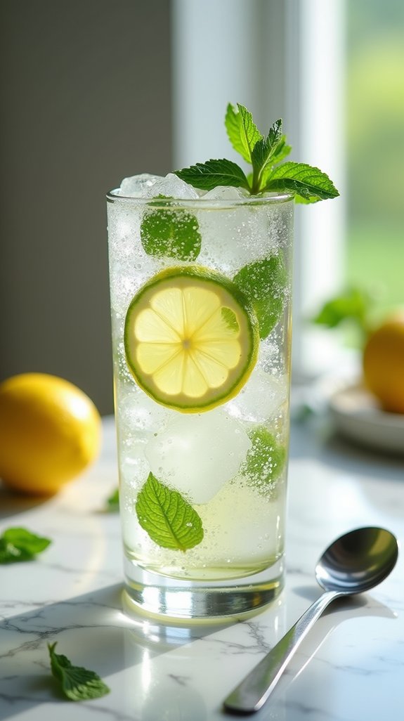 refreshing minimalist vodka cocktail