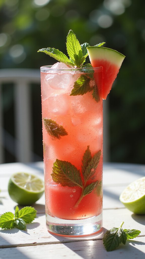 refreshing watermelon mojito cocktail