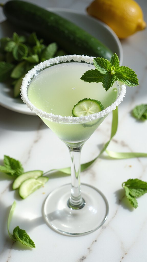 revitalizing herbal citrus cocktail