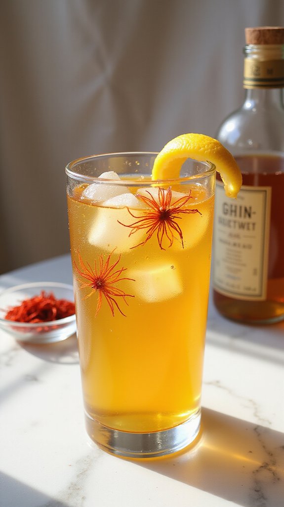 saffron infused luxurious cocktail experience