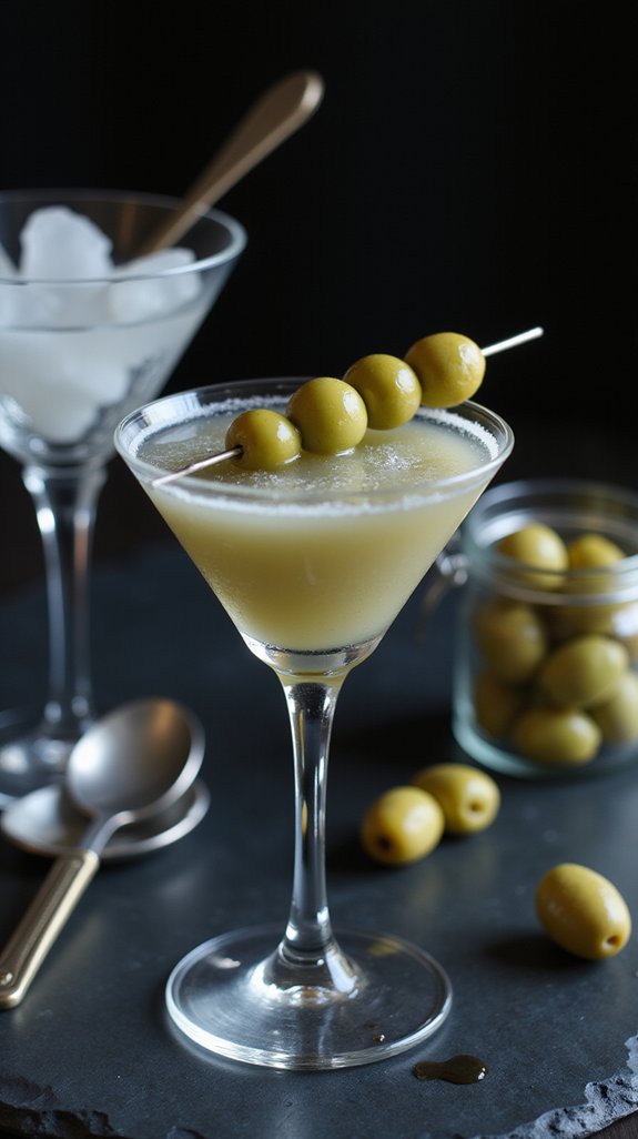 savory briny cocktail variation