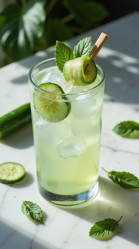 serrano cucumber cocktail balance