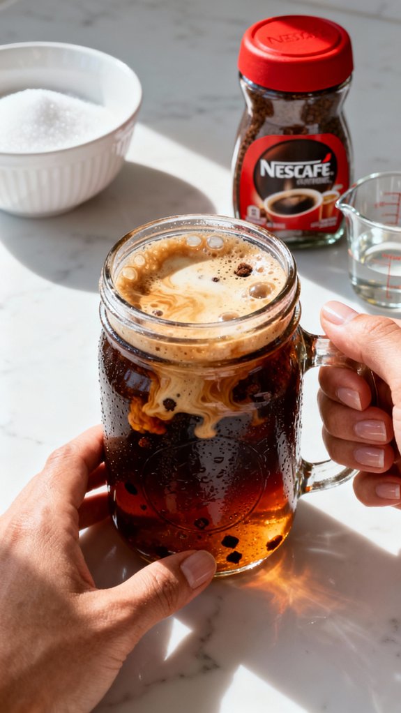 shake until frothy mixture