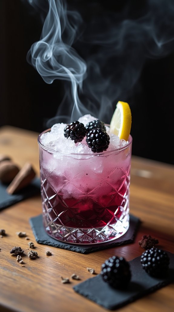 smoky blackberry cocktail experience
