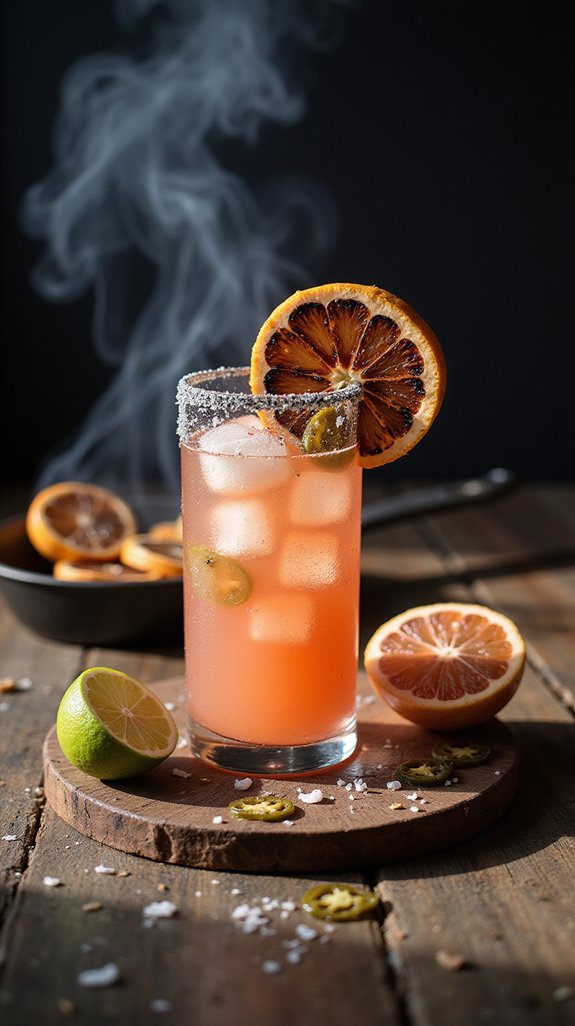 smoky tart refreshing mocktail