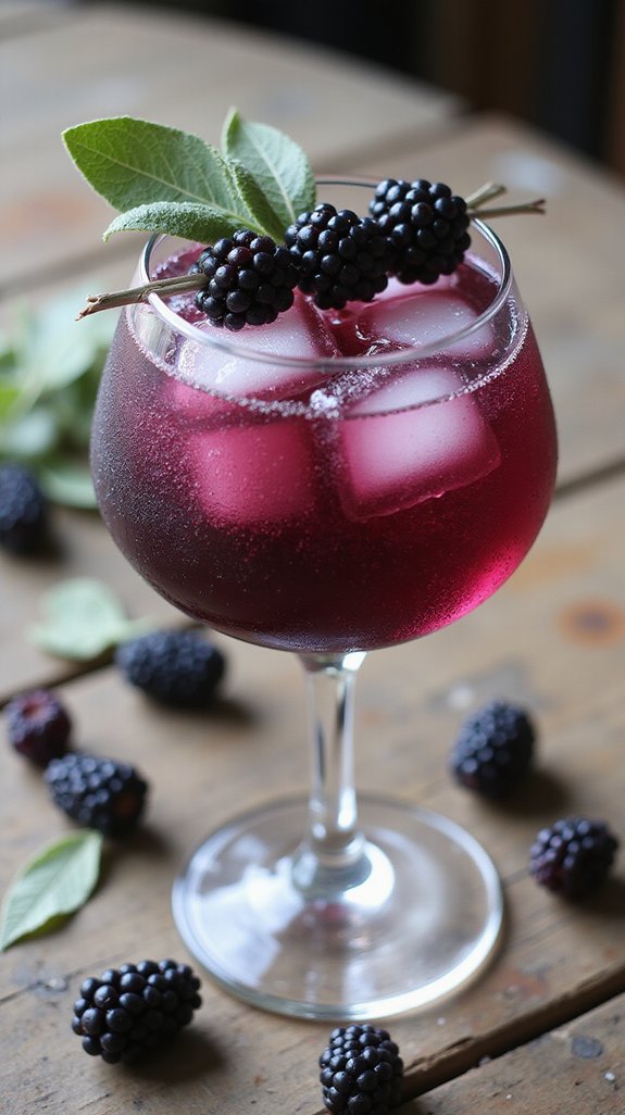 sophisticated blackberry sage spritz