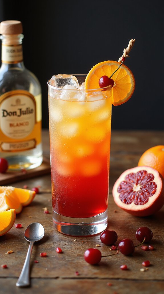 sophisticated tequila sunrise experience