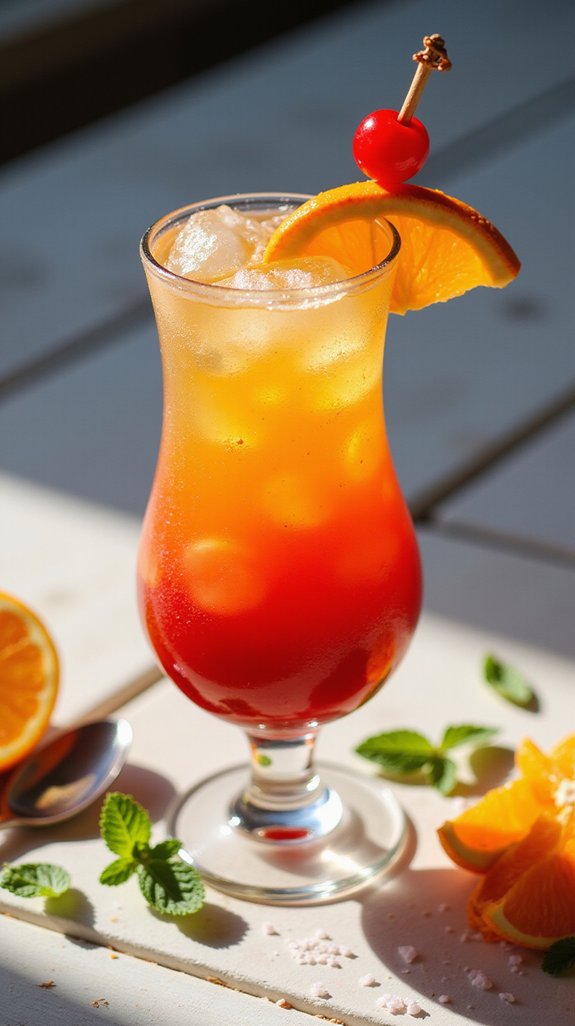 sparkling citrus tequila cocktail