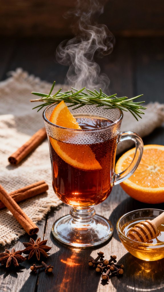 spiced citrus comfort drink