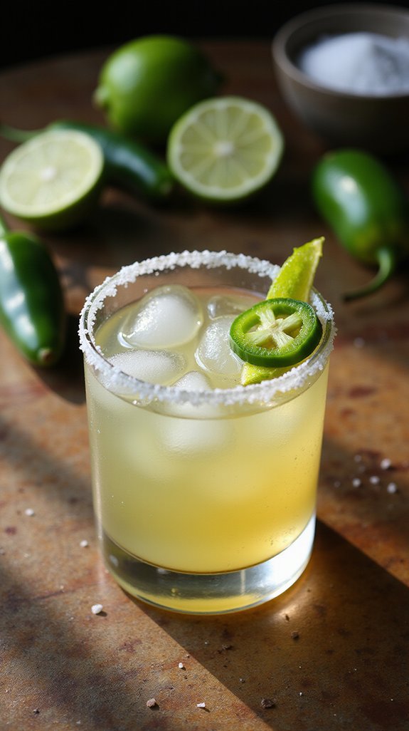 spicy citrus tequila cocktail