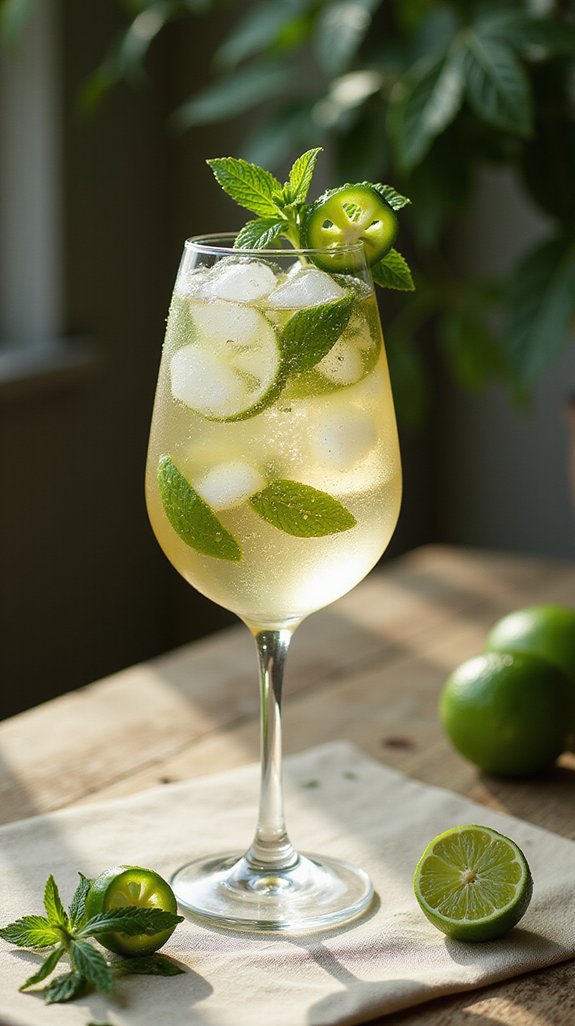 spicy vibrant refreshing cocktail