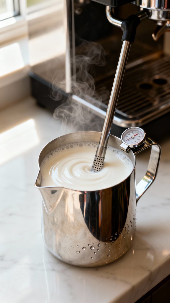 steam milk to microfoam