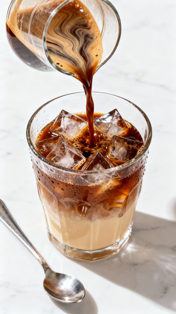 stir sweeten pour enjoy