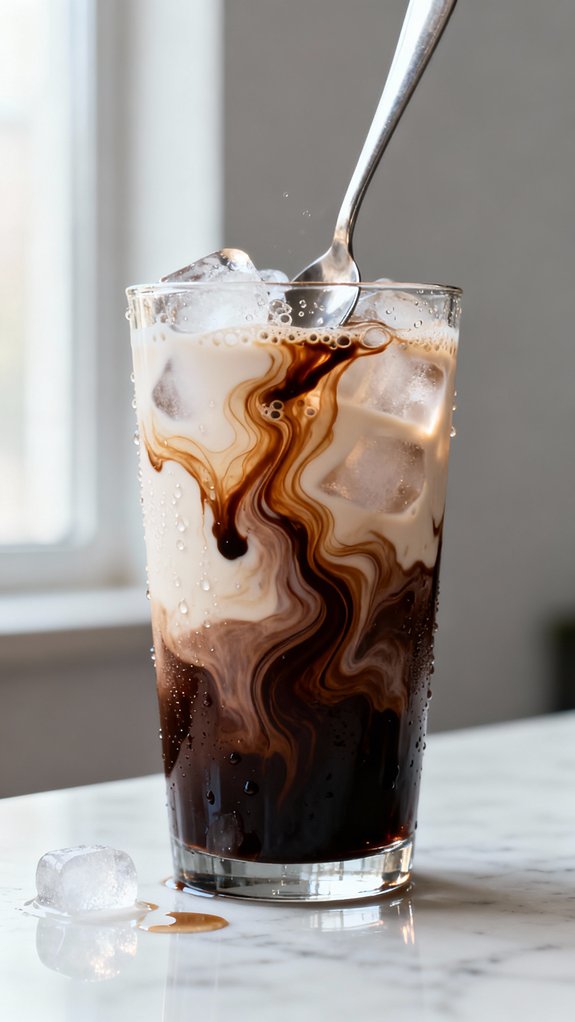 stir until creamy tan