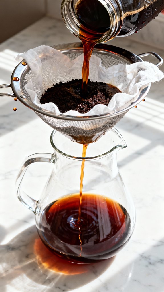 strain liquid for clarity