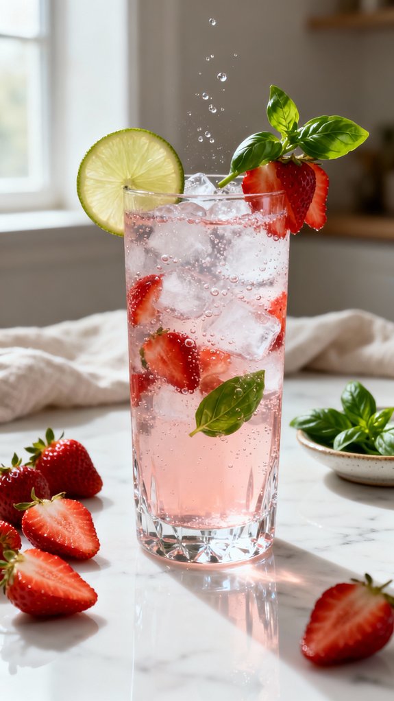 strawberry basil mocktail recipe