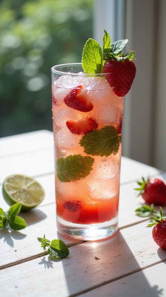 strawberry infused summer cocktail delight