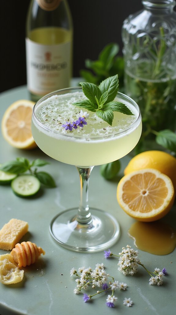 taurus inspired botanical gin cocktail
