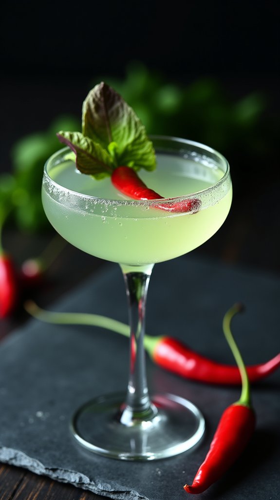 thai basil spicy gimlet