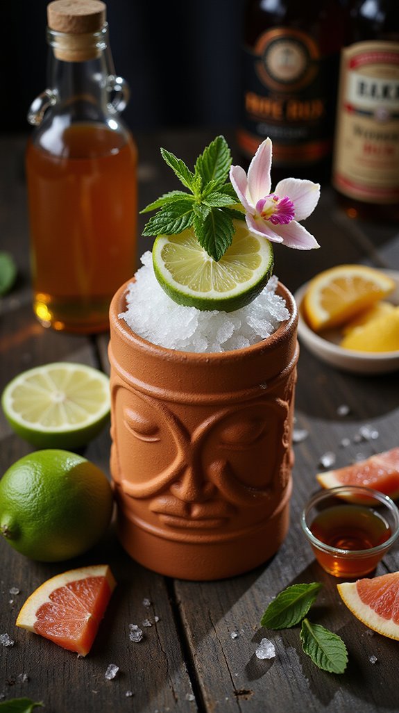 tiki cocktail fusion delight