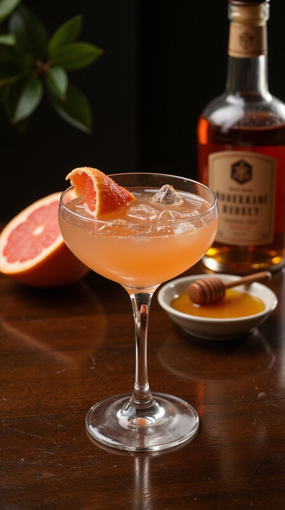 timeless whiskey grapefruit cocktail