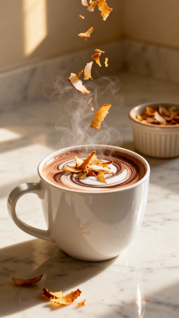 toasted coconut adds crunch