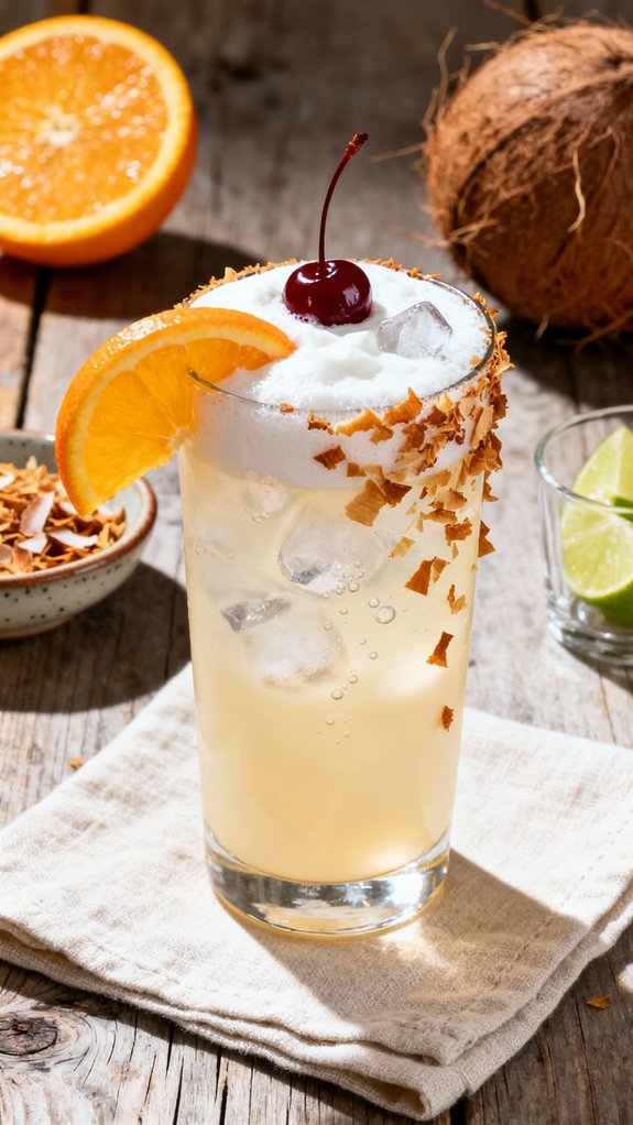 tropical citrus coconut delight