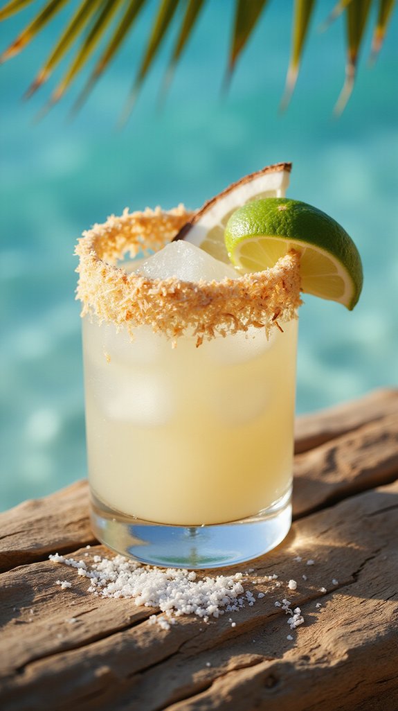 tropical coconut tequila delight