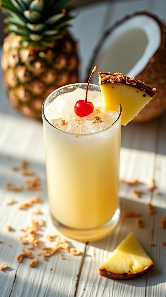 tropical creamy revitalizing cocktail