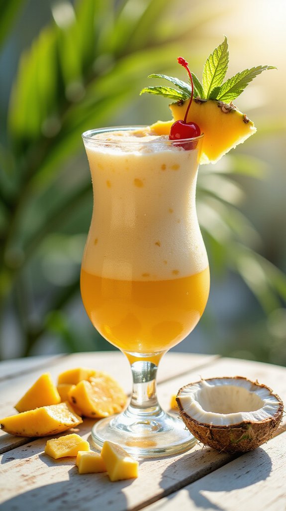 tropical mango pi a colada delight