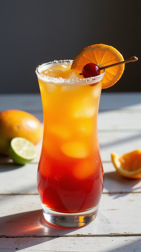 tropical mango tequila cocktail